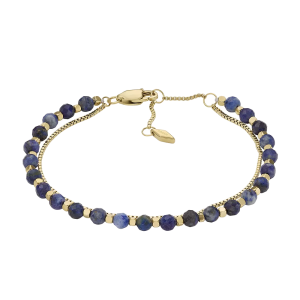 Fossil Armband All Stacked Up Beads Lapislazuli blau JF04540710