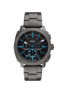 Fossil Machine Herrenuhr Chronograph Edelstahl anthrazit FS6098