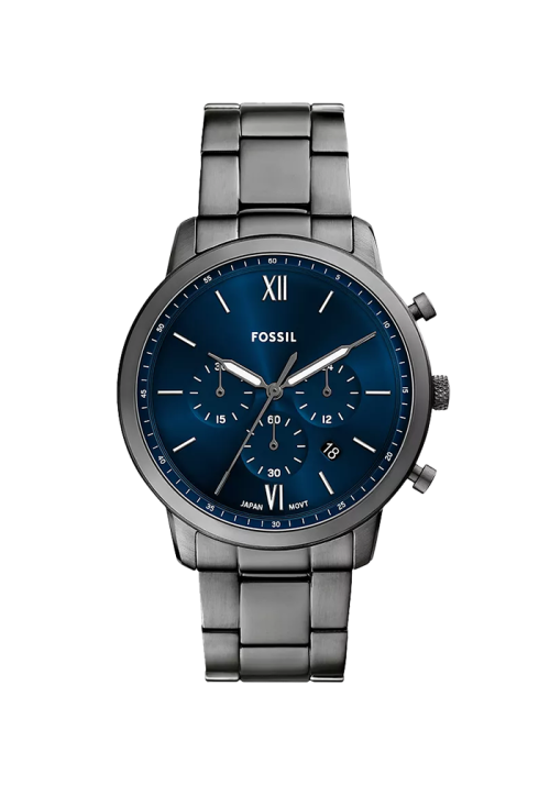 Fossil Neutra Chrono Herrenuhr Edelstahl anthrazit FS6111