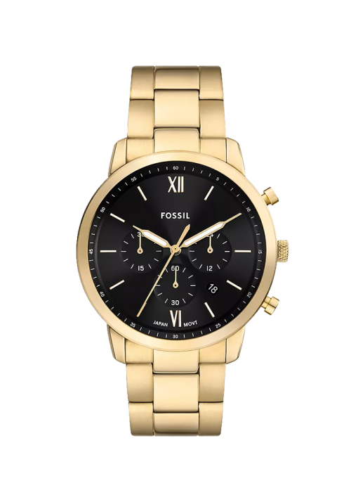 Fossil Neutra Chrono Herrenuhr Edelstahl goldfarben FS6093