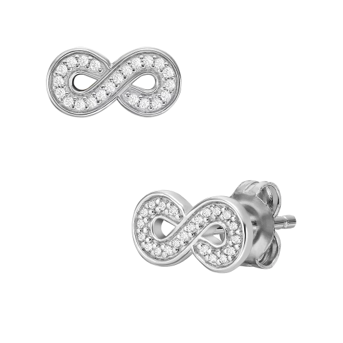 Fossil Ohrstecker Infinity Sterlingsilber JFS00634040