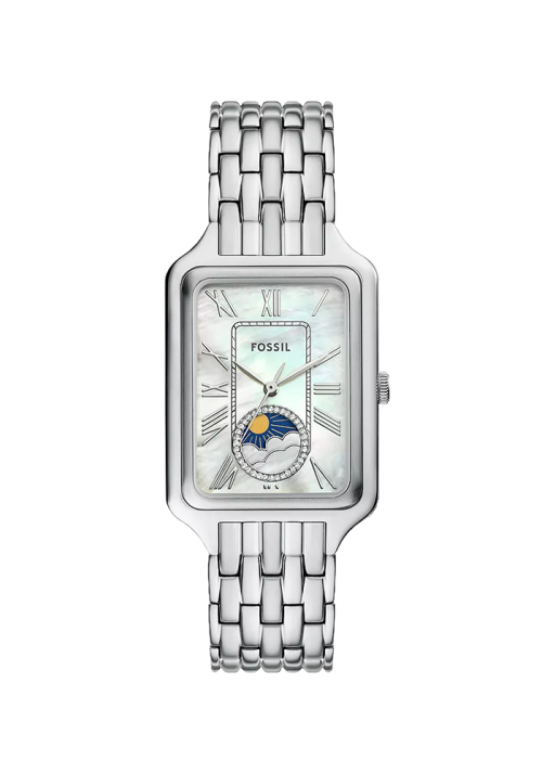 Fossil Raquel Damenuhr Sonne Mond Edelstahl ES5400