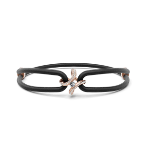 Niessing Spannring Ära Highlights Armband N392915 Supla Grenadine Leder schwarz