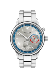 NOMOS Glashütte Club Club Sport Neomatik Weltzeit Silber 791
