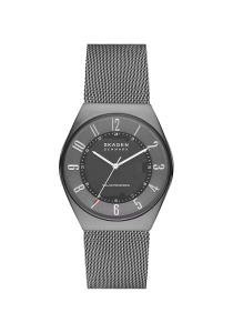 Skagen Grenen Herrenuhr Solarwerk Milanaise Edelstahl anthrazit SKW6836