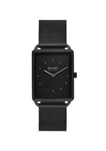 Skagen Hagen Herrenuhr Milanaise Edelstahl schwarz SKW6928