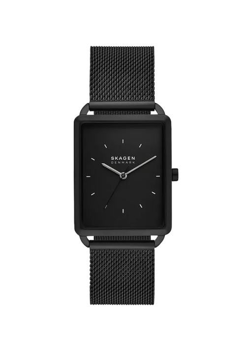 Skagen Hagen Herrenuhr Milanaise Edelstahl schwarz SKW6928