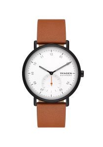 Skagen Kuppel Herrenuhr Kleine Sekunde Leder braun SKW6889