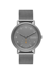 Skagen Kuppel Herrenuhr Kleine Sekunde Milanaise Edelstahl anthrazit SKW6891