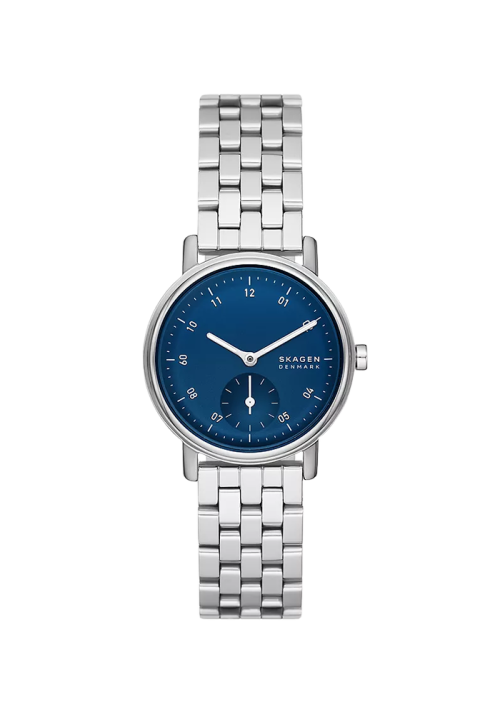 Skagen Kuppel Lille Damenuhr Kleine Sekunde Edelstahl silberfarben SKW3129