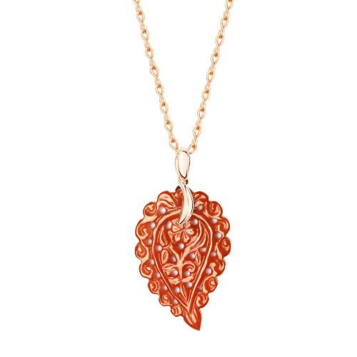 Tamara Comolli India INDIA Anhänger Terra Onyx small Roségold P-IND-s-Ter-rg