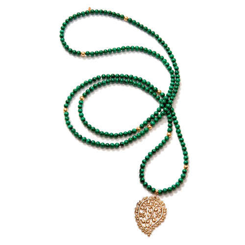 Tamara Comolli India INDIA Halskette mit Malachit und Dream Anhänger N-IND-Mal-Dre-rg