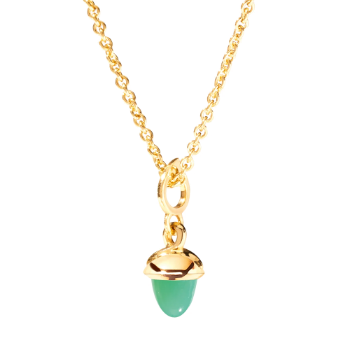 Tamara Comolli Mikado miniMIKADO Anhänger Chrysopras in Gelbgold P-mMC-Chry-yg