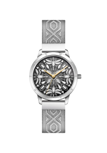 Thomas Sabo Damenuhr mit 33 mm, Libellen und Steinen silberfarben WA0423-201-201