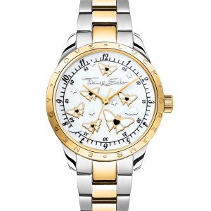 Thomas Sabo Damenuhr mit Schmetterlingen Bicolor WA0433-291-202