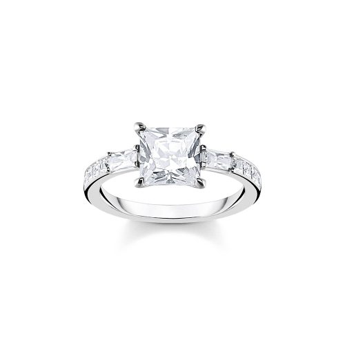Thomas Sabo Essentials Ring weiße Steine silber TR2380-051-14