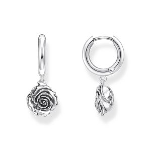 Thomas Sabo Midnight Rose Creolen Midnight Rose Silber CR757-637-21