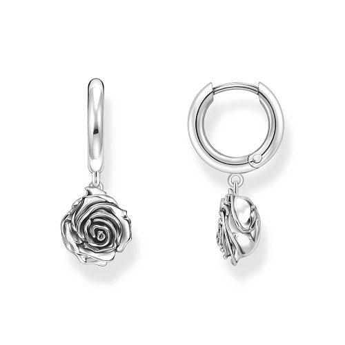 Thomas Sabo Midnight Rose Creolen Midnight Rose Silber CR757-637-21