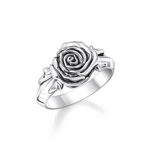 Thomas Sabo Midnight Rose Ring Midnight Rose Silber TR2487-637-21