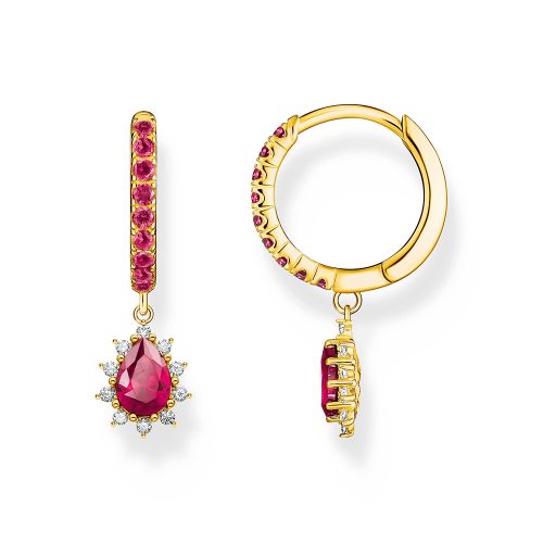 Thomas Sabo True Romance Creolen mit Anhänger Vintage Romance vergoldet CR748-995-10