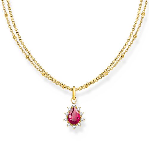 Thomas Sabo True Romance Kette mit Anhänger Vintage Romance vergoldet KE2294-995-10