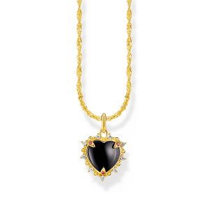 Thomas Sabo True Romance Kette mit Herz-Anhänger Heart Romance vergoldet KE2297-995-11