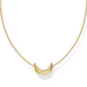 Thomas Sabo True Romance Kette mit Mond-Anhänger Moon Romance vergoldet KE2299-414-14
