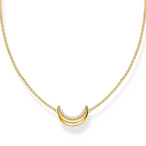 Thomas Sabo True Romance Kette mit Mond-Anhänger Moon Romance vergoldet KE2299-414-14
