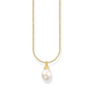 Thomas Sabo True Romance Kette mit Perlen-Anhänger vergoldet KE2238-430-14