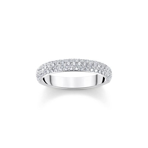 Thomas Sabo True Romance Ring mit weißem Zirkonia-Pavé Silber TR2462-051-14