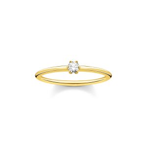 Thomas Sabo True Romance Ring weißer Stein gold TR2312-414-14