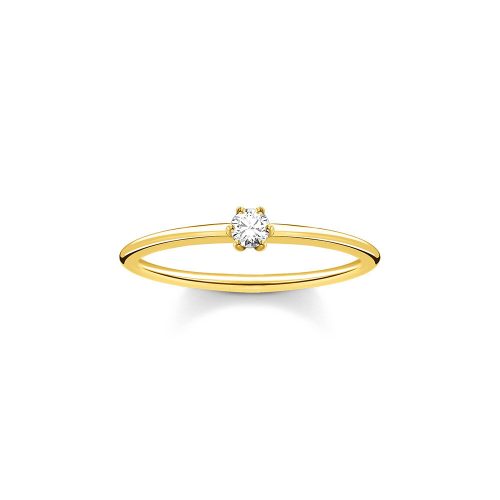Thomas Sabo True Romance Ring weißer Stein gold TR2312-414-14