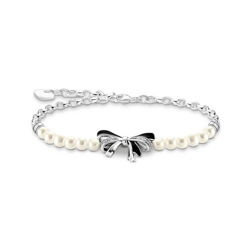 Thomas Sabo True Romance Schleifen-Armband mit Perlen Lovely Romance Silber A2171-167-11