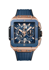 Hublot Square Bang Unico King Gold Blue Ceramic 821.OL.5180.RX