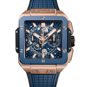 Hublot Square Bang Unico King Gold Blue Ceramic 821.OL.5180.RX