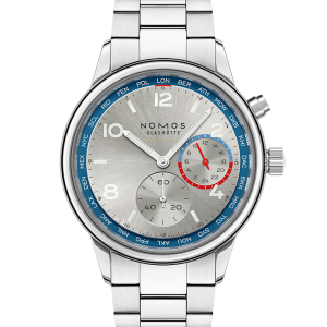 NOMOS Glashütte Club Club Sport Neomatik Weltzeit Silber 791