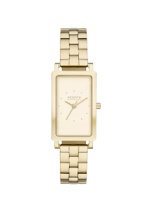 Skagen Hagen Lille Damenuhr rechteckig Edelstahl goldfarben SKW3098