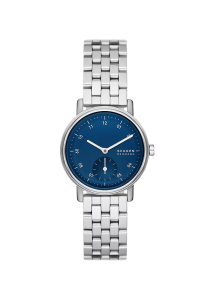 Skagen Kuppel Lille Damenuhr Kleine Sekunde Edelstahl silberfarben SKW3129