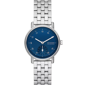 Skagen Kuppel Lille Damenuhr Kleine Sekunde Edelstahl silberfarben SKW3129