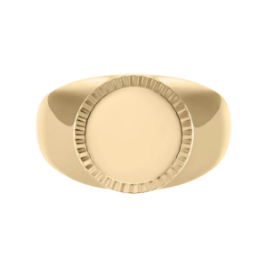 Fossil Ellis Ellis Siegelring aus goldfarbenem Edelstahl JF04981710001
