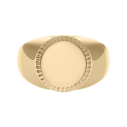 Fossil Ellis Ellis Siegelring aus goldfarbenem Edelstahl JF04981710001
