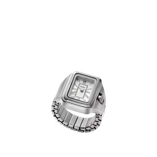 Fossil Ringuhr Raquel 2-Zeiger-Werk Edelstahl ES5344