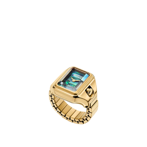 Fossil Ringuhr Raquel 2-Zeiger-Werk Edelstahl ES5411