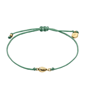 Fossil Sutton Sutton Mini Moments Armband aus goldfarbenem Metall mit Fischanhänger in Seegrün JA7310710