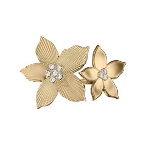 Fossil Sutton Sutton The Flower Collection Cocktailring aus Edelstahl goldfarben JF04974710001
