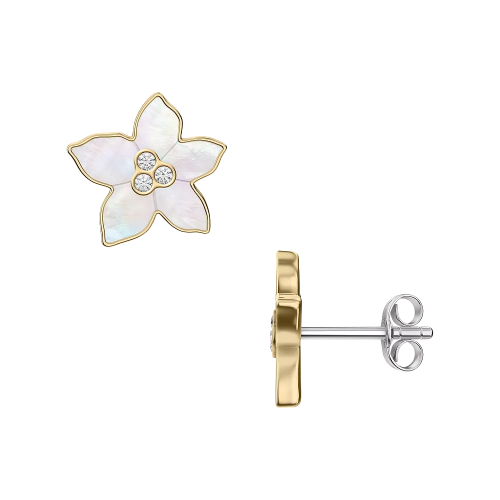 Fossil Sutton Sutton The Flower Collection Ohrstecker mit Perlmutt JF04973710