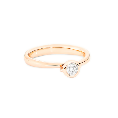 Tamara Comolli Bouton BOUTON Solitaire Ring mit Diamant R-BOU-Sol-Cl-rg