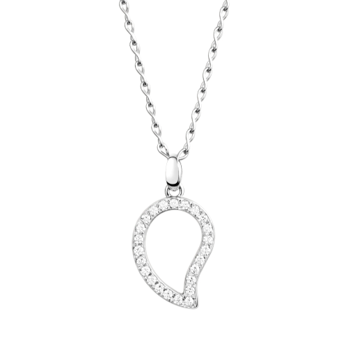 Tamara Comolli Signature SIGNATURE Anhänger mit Diamant Pavé P-Sig-l-pl-wg