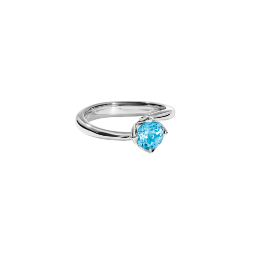 Tamara Comolli TULIP Ring XS mit Swiss Topas R-TUL-xs-ToSw-wg
