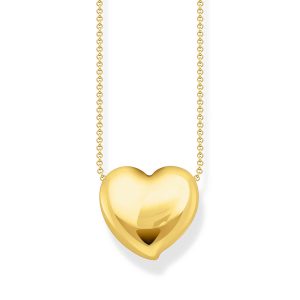 Thomas Sabo Bold Elegance Kette mit Anhänger in Herzform vergoldet KE2276-413-39